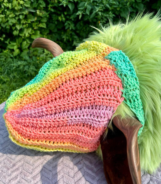 Bright fursuit beanie