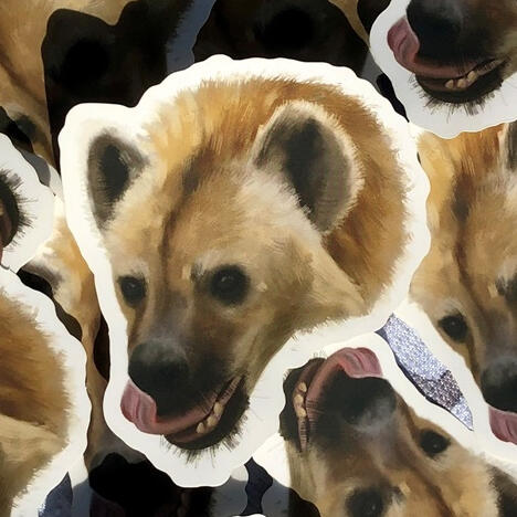 hyena sticker