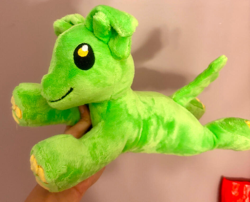 Gnarp Dog 14 inch - Noxx Plush Pattern